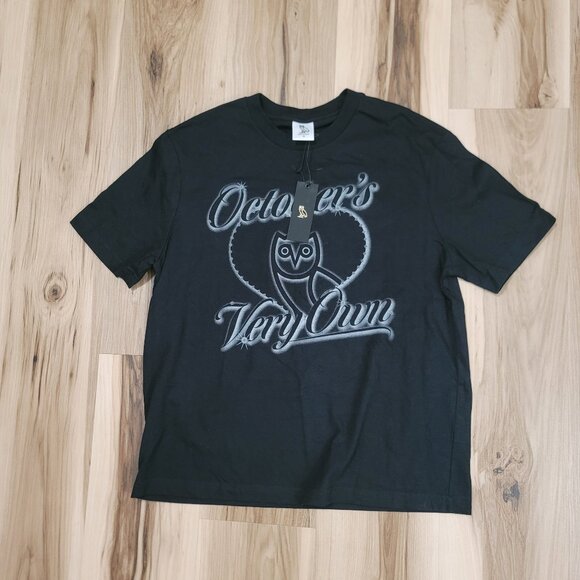 OVO October's Very Own Men Shirt Medium Black Short Sleeve - Picture 1 of 8